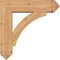 Ekena Millwork Thorton Arts and Crafts Smooth Bracket w/ Offset Brace, Western Red Cedar, 7 1/2"W x 28"D x 28"H BKT0806X28X28THR03SWR - alternate 3